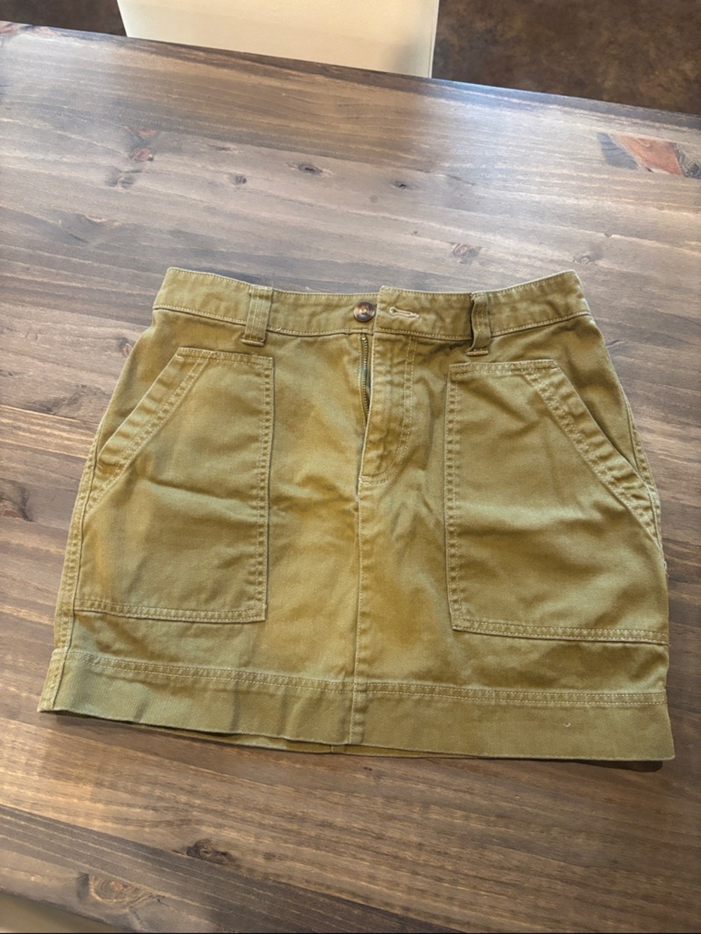 Old Navy Olive Green Mini Utility Skirt